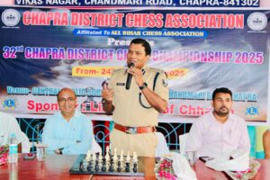 सही समय पर निर्णय लेने की क्षमता प्रदान करता है शतरंज : डॉ कुमार आशीष