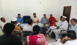 जिला पर्यवेक्षक ने कांग्रेसजनों से की मुलाकात, आगामी चुनावों को लेकर बनाई रणनीति