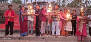पवन सलिला नारायणी गंडक की 142 वीं महा आरती संपन्न