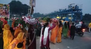बहुआर : तेरह चार घाट पर उमड़ी छठ व्रतियों की भीड़