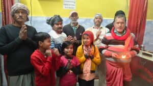 पंचमुखी हनुमान मंदिर में सत्संग भजन, पर्यावरण संरक्षण का संदेश