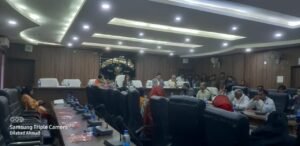 पार्षदों के बहिष्कार एवं हंगामे के कारण निगम बोर्ड की बैठक बेनतीजा समाप्त