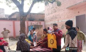 110 बच्चियों के बीच बेबी किट एवं ऊनी वस्त्रों का वितरण