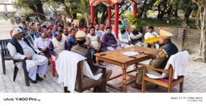 ग्राम सुरक्षा समितियों के साथ बहुआर पुलिस की बैठक आयोजित