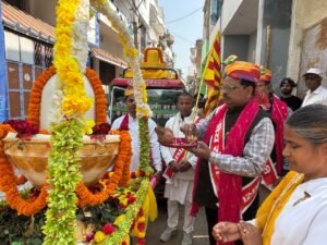 छपरा में ब्रह्माकुमारी संस्थान की ओर से निकली भव्य शिव बारात शोभायात्रा