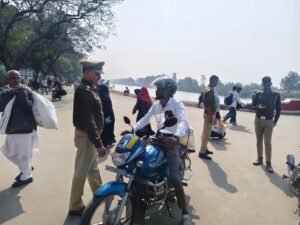 बहुआर पुलिस ने भारत नेपाल सीमा पर चलाया चेकिंग अभियान