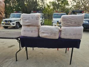 54.290 किलो गांजा के साथ एक तस्कर गिरफ्तार