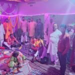 हनुमान मंदिर की स्थापना दिवस पर 24 घंटे के हरि कीर्तन का आयोजन