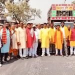 चंगेरी मिर्जापुर में 1100 महिलाओं ने निकाली कलश यात्रा