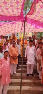 मां जगदम्बा मंदिर परिसर खानपुर में हर्षोल्लास के साथ मनाया गया भगवान परशुराम जन्मोत्सव