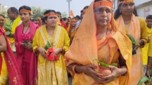 कलश व शोभायात्रा के साथ कामाख्या माता मंदिर परिसर भोरहोपुर में नौ दिवसीय श्री शतचंडी महायज्ञ का शुभारंभ