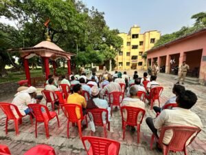 नवागत थाना प्रभारी अंकित सिंह ने दिखाई सख्ती और सौहार्द की मिसाल