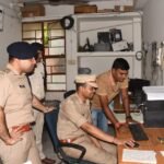बेतिया पुलिस अधीक्षक ने किया योगापट्टी थाने का निरीक्षण