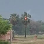 तरवनिया विद्यालय के पास ताड़ के पेड़ पर गिरी आकाशीय बिजली, हादसा टला