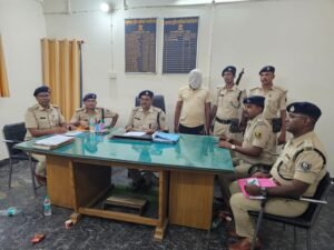 वाहन चेकिंग क्रम में गांजा के साथ मौके से एक तस्कर गिरफ्तार