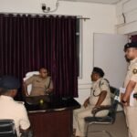 बेतिया एसपी ने किया घटनास्थल का निरीक्षण