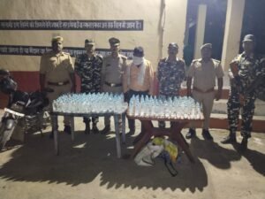 नेपाल से लाई जा रही 69 लीटर अवैध नेपाली शराब बरामद, एक तस्कर गिरफ्तार