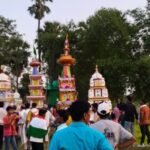 पृथ्वी मिसाइल और तेजस फाइटर विमान के प्रतिरूप में बने ताजिए रहे आकर्षण का केंद्र