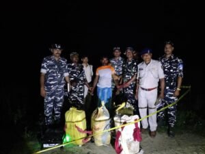 75 किलो गांजा के साथ एक तस्कर गिरफ्तार
