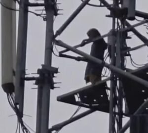 लव मैरेज की जिद पर अड़ी 17 वर्षीय लड़की मोबइल टॉवर पर चढ़ी