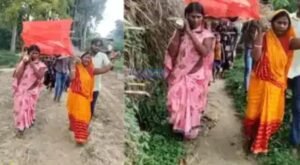 बेटियों ने निभाया बेटे से बढ़कर फर्ज, पिता की अर्थी को दिया कंधा