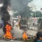 नालंदा के चंडी में शव मिलने के बाद बवाल, NH-SH पर आगजनी कर सड़क किया जाम