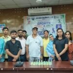 राष्ट्रीय खेल दिवस पर जेपीयू में शतरंज प्रतियोगिता का आयोजन