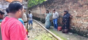 आईटीआई कॉलोनी बेतिया : जलजमाव से निजात के लिए महापौर ने किया स्थल निरीक्षण
